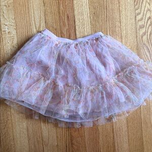 Floral Mini Boden Layered Tulle Skirt